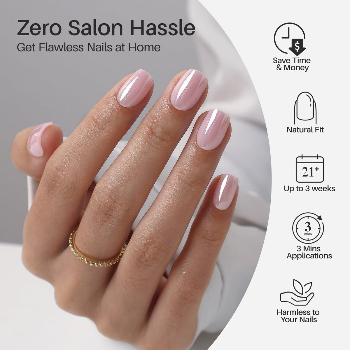 SHANGMENG soft-gel side profile highlighting natural curvature for comfort