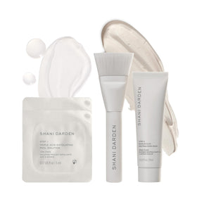 SHANI DARDEN front packaging showing compact two-step peel kit, easy travel use