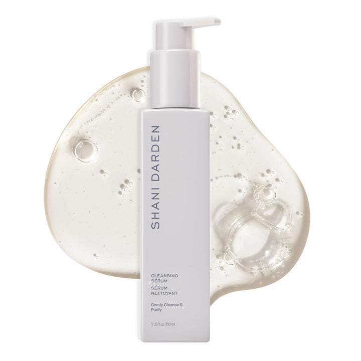 SHANI DARDEN front packaging showing bottle and brand, communicates clean routine