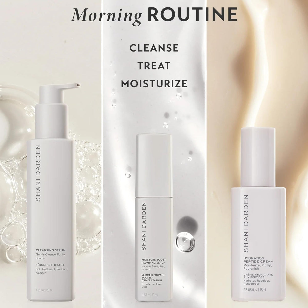SHANI DARDEN rinsed skin afterwash showing refreshed look and balanced moisture