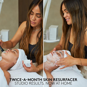 SHANI DARDEN rinsed skin after treatment showing smoother, refreshed complexion