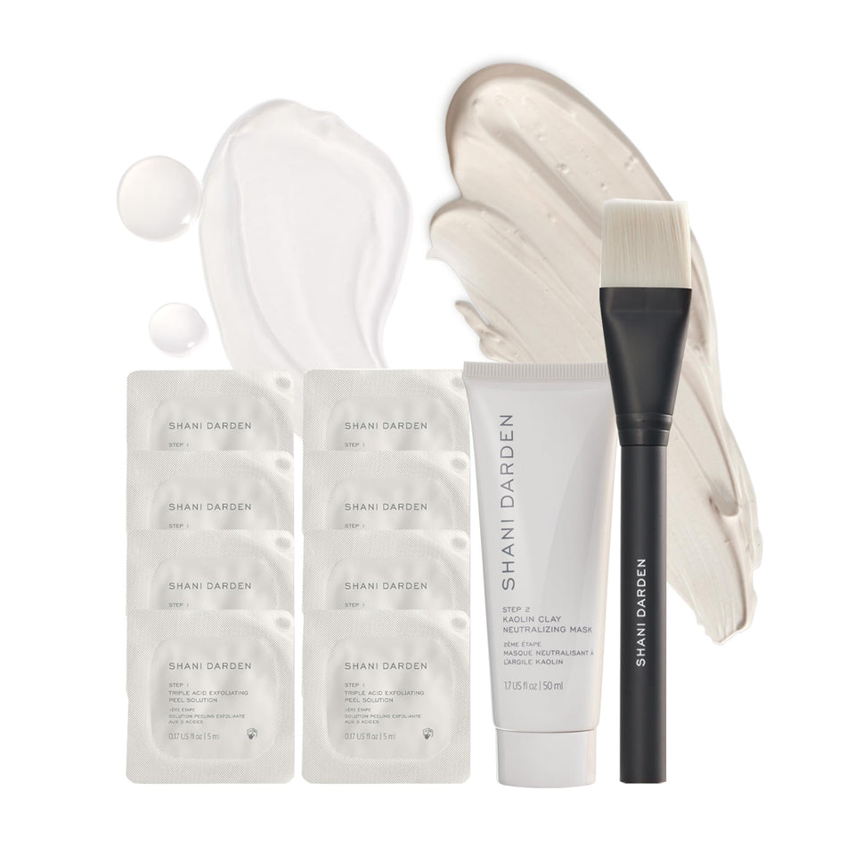SHANI DARDEN front packaging showing kit and peel vials for at-home resurfacing