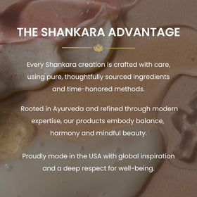 Shankara oil warmed in palms prior to application, ensures even glide