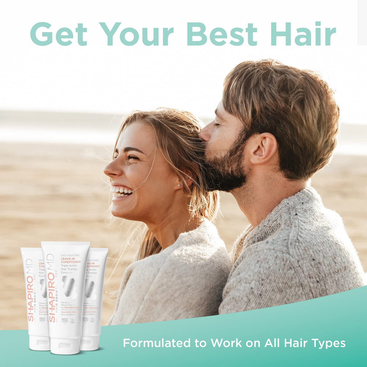 Shapiro MD product texture drops showing lightweight, non-greasy finish