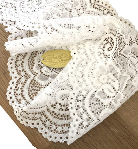 ShariRose scallop edge close-up highlighting floral detail and decorative framing