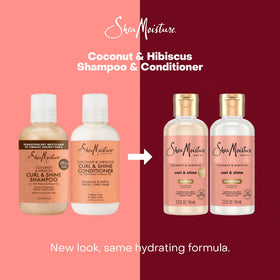 Shea Moisture after-wash curly hair result showing defined, shiny curls