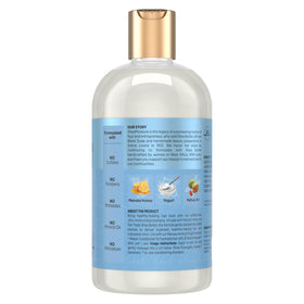 Shea Moisture back label with ingredients and usage directions