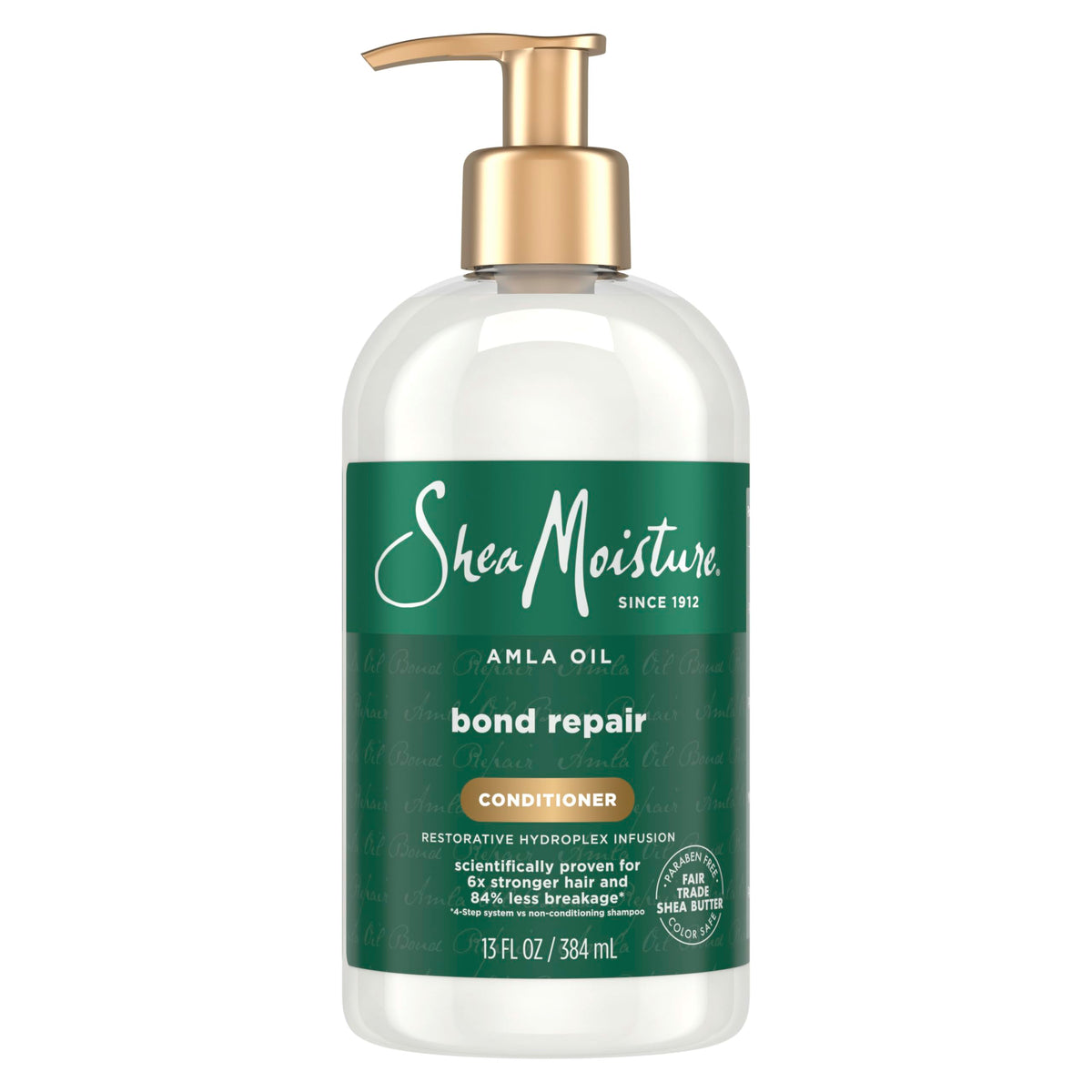 Shea Moisture front bottle view showing product branding and repair benefits