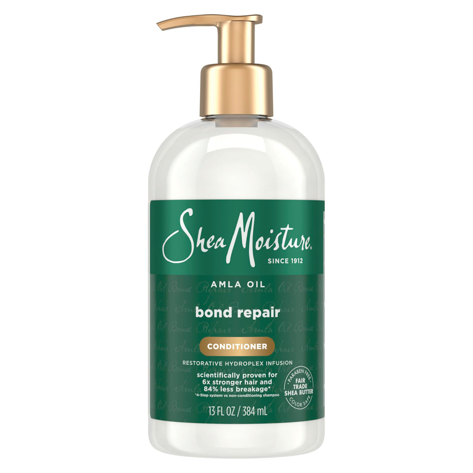 Shea Moisture front bottle view showing product branding and repair benefits