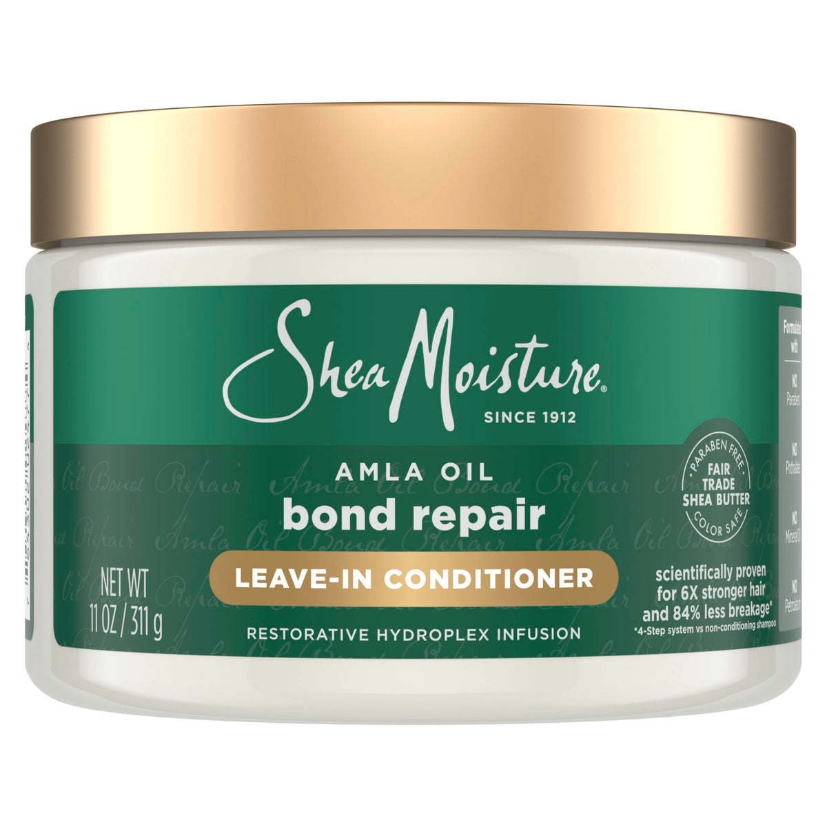 Shea Moisture front packaging showing protective leave-in conditioner benefits