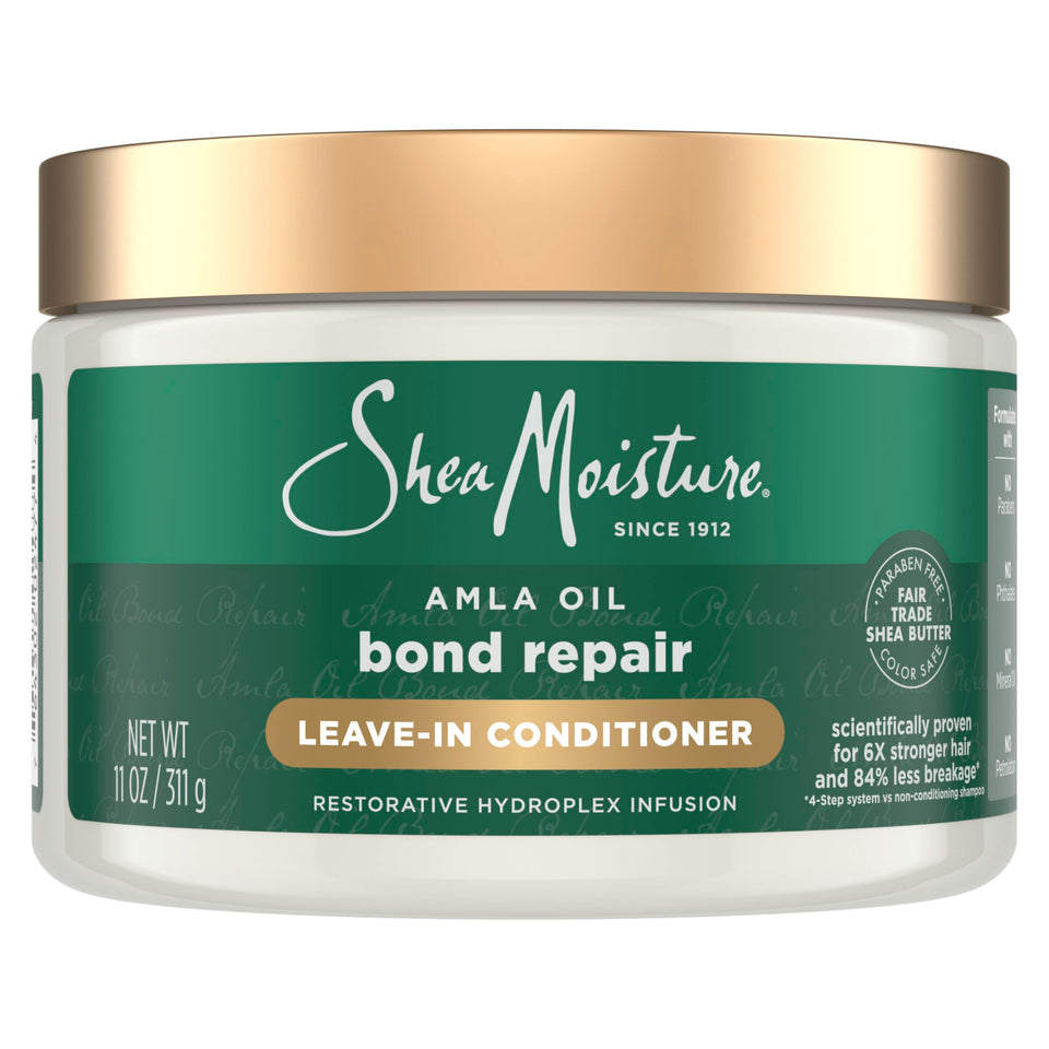 Shea Moisture front packaging showing protective leave-in conditioner benefits