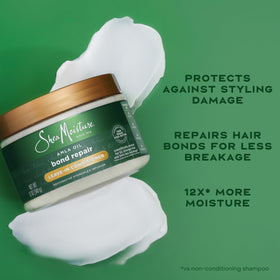 Shea Moisture amla oil ingredient shot conveying natural strength benefits