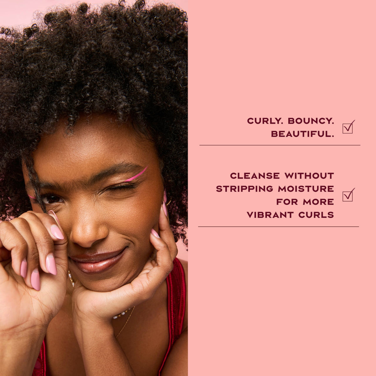 Shea Moisture bottle pictured with matching conditioner for complete routine