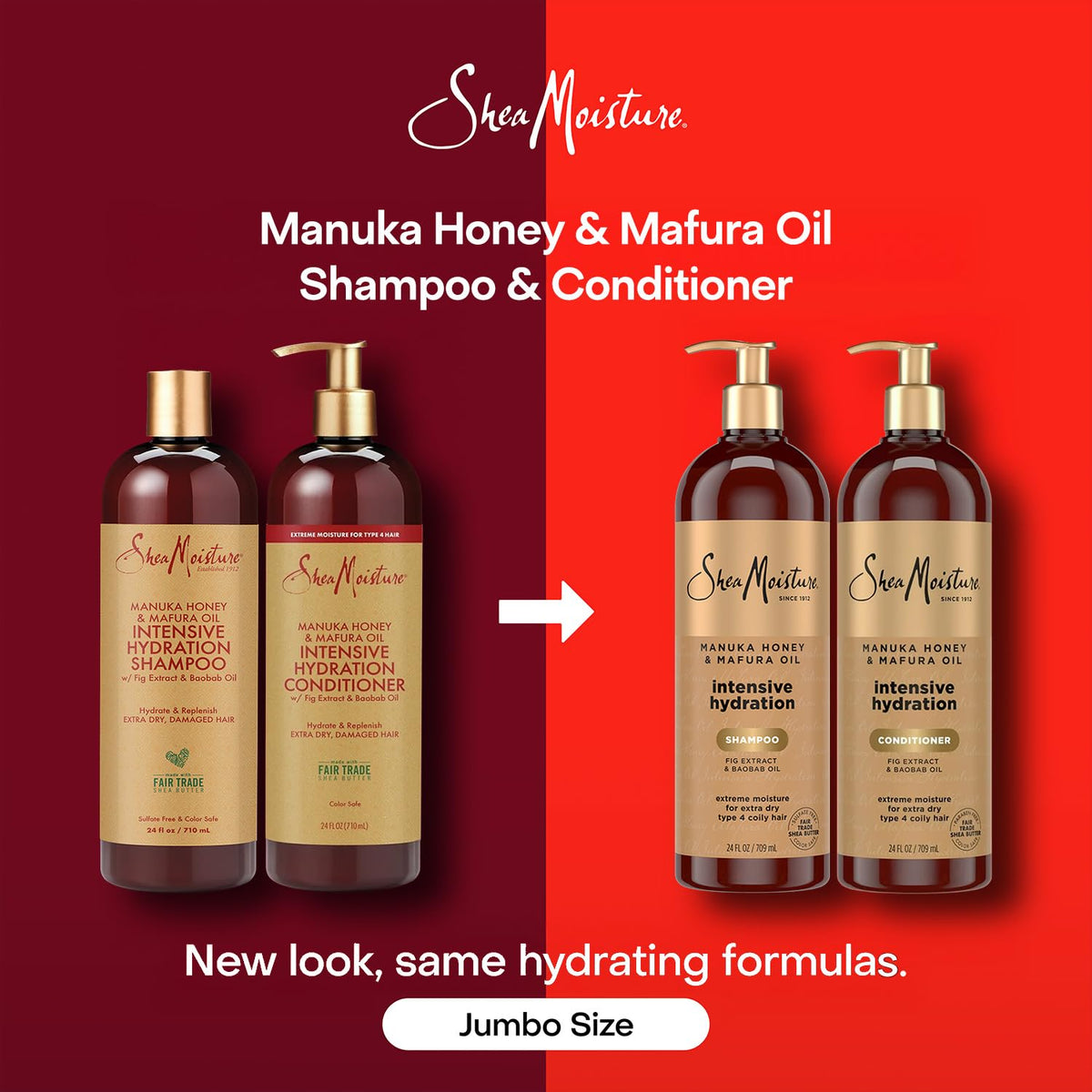 Shea Moisture conditioner being combed through hair aiding detangling