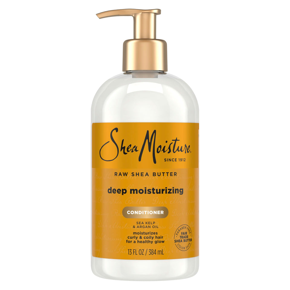 Shea Moisture front packaging 13 oz showing restorative conditioner benefit