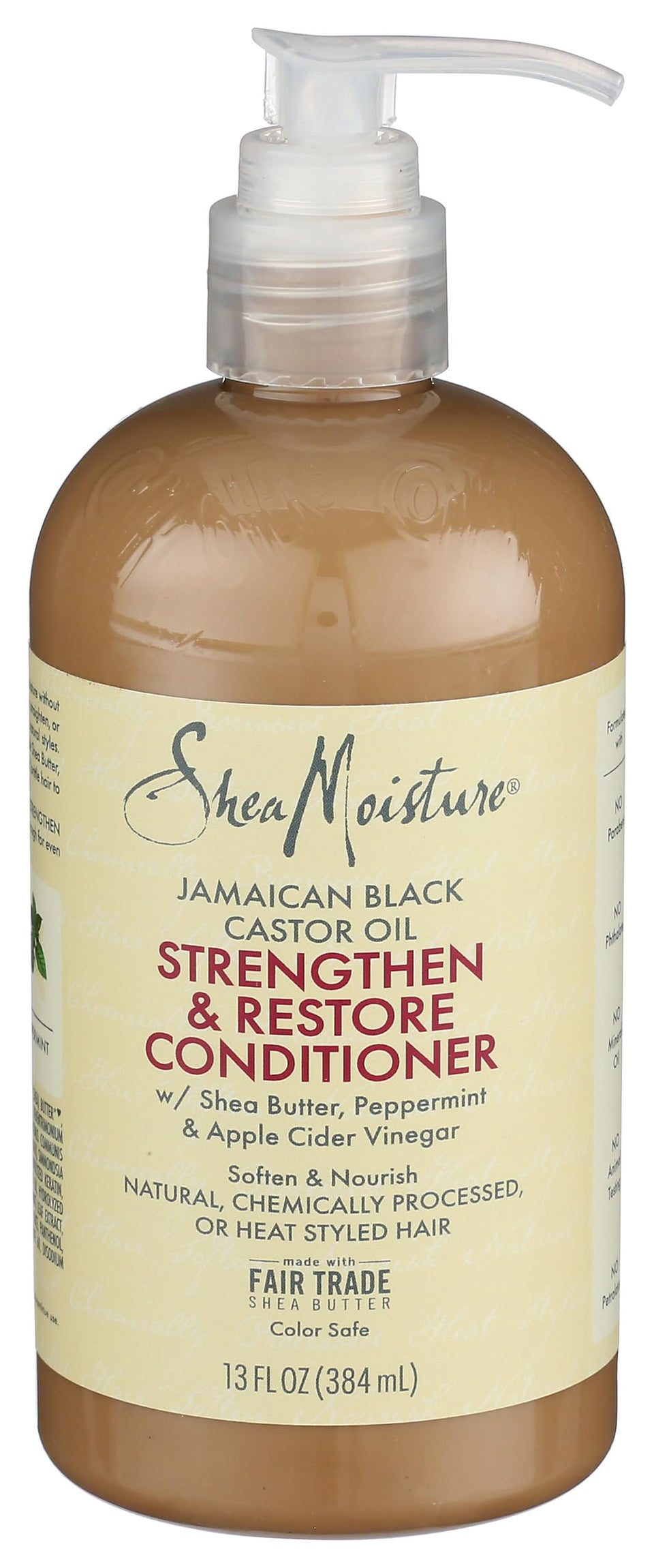 Shea Moisture front packaging showing product and benefits