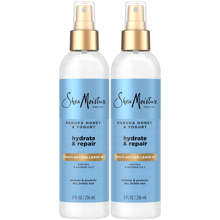 Shea Moisture front packaging showing product benefits and 2-pack convenience