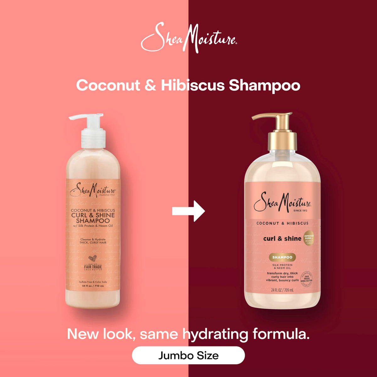 Shea Moisture ingredient label with neem and coconut highlighting natural oils