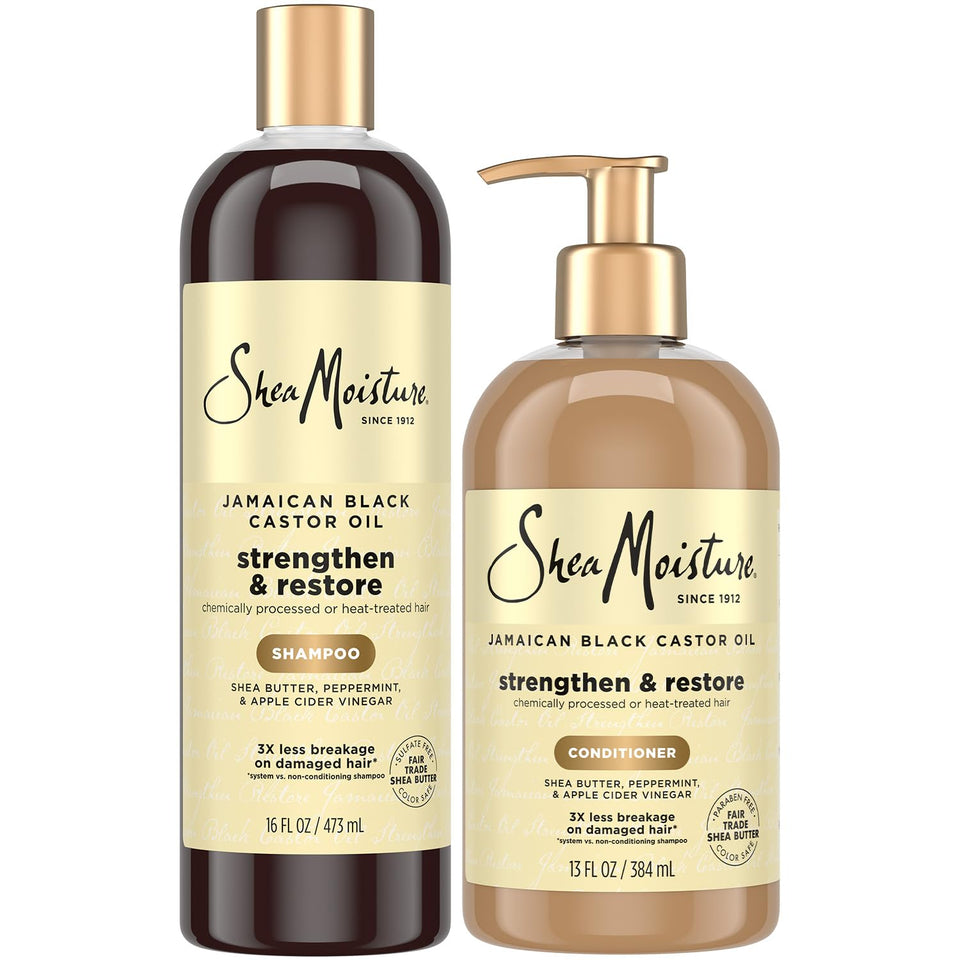 Shea Moisture front packaging showing sulfate-free restore benefits