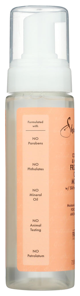 Shea Moisture label close-up highlighting organic shea and coconut