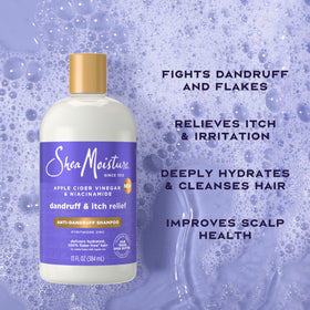 SheaMoisture shampoo lather close-up demonstrating gentle cleansing