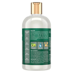Shea Moisture close-up label and pump detail for easy dispensing
