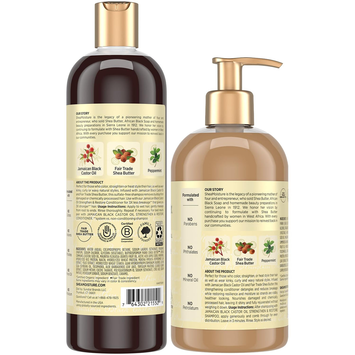 Shea Moisture shampoo pouring texture demonstrating gentle cleansing