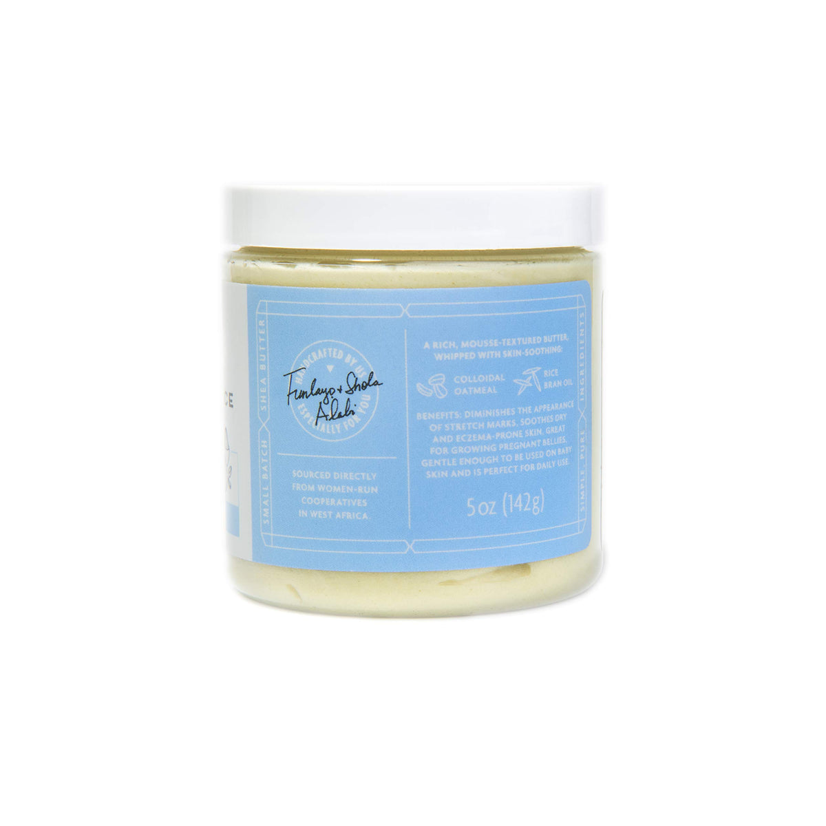 Shea Radiance close-up whipped texture demonstrating light, fast-absorbing feel
