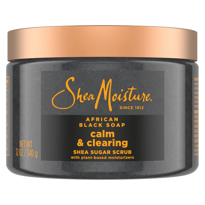SheaMoisture front packaging showing jar and branding and clear product purpose