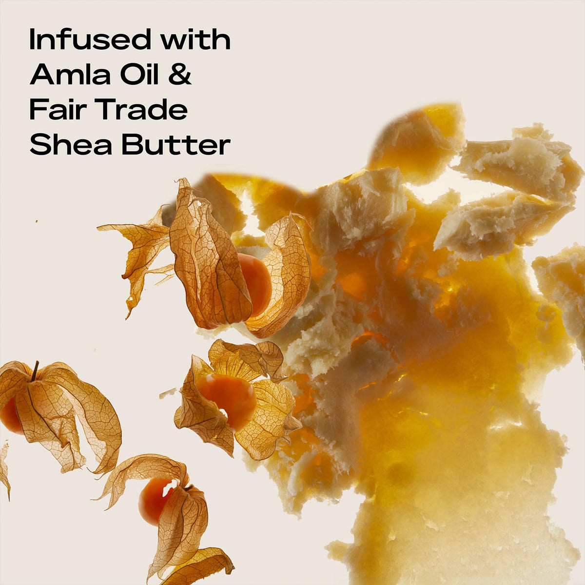 SheaMoisture label ingredients close-up highlighting amla oil and shea butter benefits