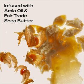 SheaMoisture label ingredients close-up highlighting amla oil and shea butter benefits