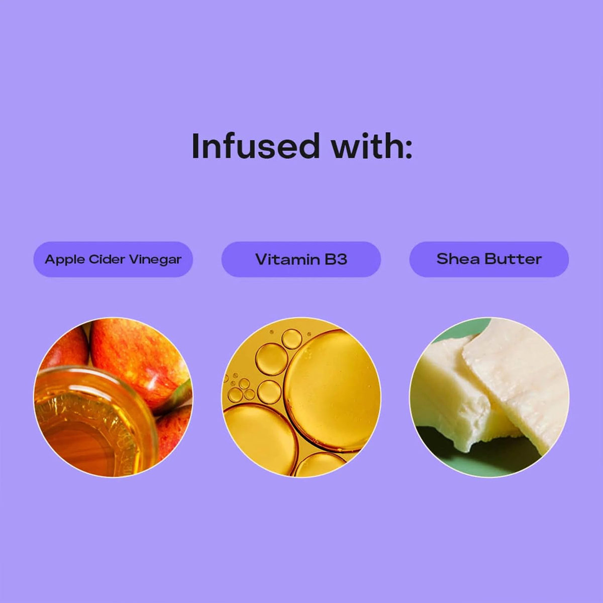 SheaMoisture apple cider vinegar ingredient image indicating pH-balancing benefit