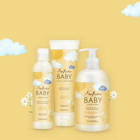SheaMoisture in a calm bathtime lifestyle scene with smiling toddler
