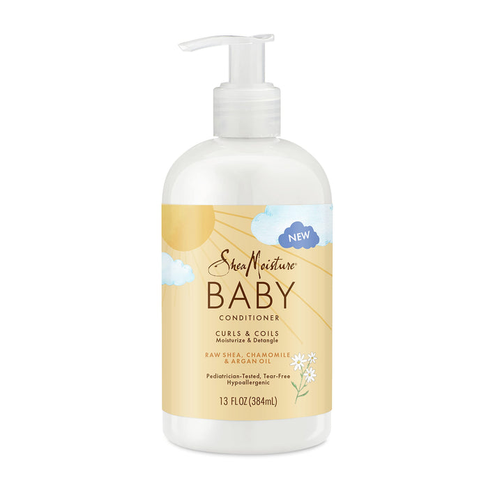 SheaMoisture baby front packaging showing bottle and label benefits