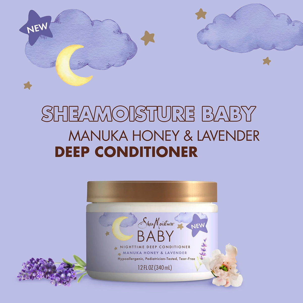 SheaMoisture applying conditioner to baby hair demonstrates gentle detangling