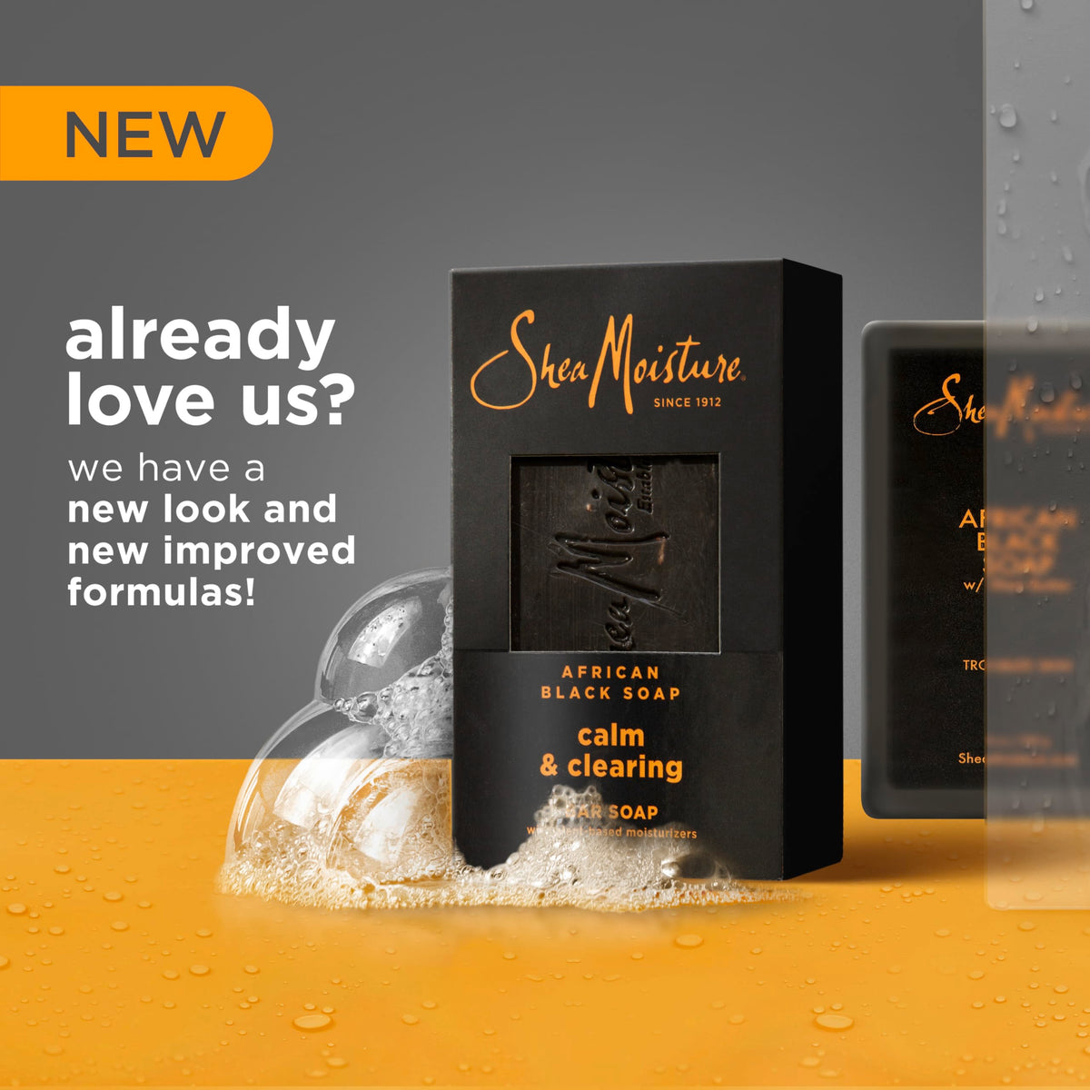 SheaMoisture bar close-up texture highlighting shea emulsion smoothness