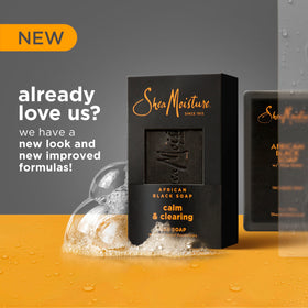 SheaMoisture bar close-up texture highlighting shea emulsion smoothness