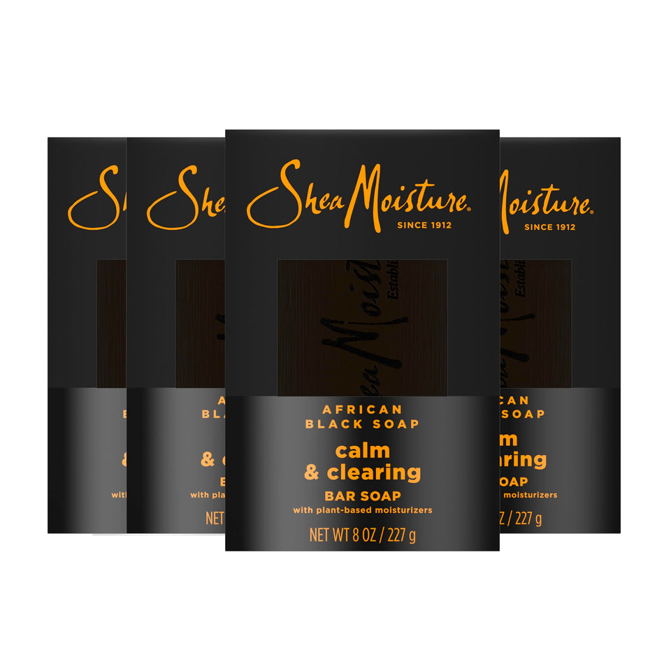 SheaMoisture bar pack front showing label and benefits for visible hydration