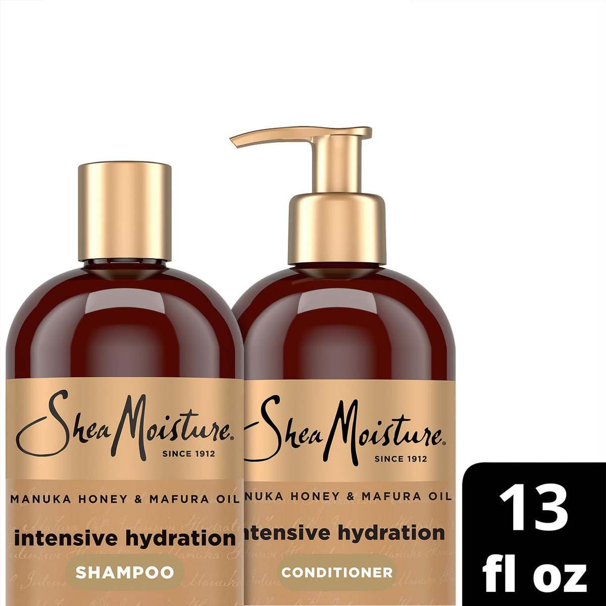 SheaMoisture before and after coily hair showing improved shine