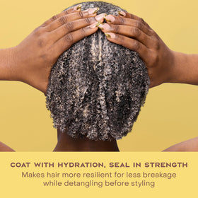 SheaMoisture before and after dry hair comparison showing softer, smoother results