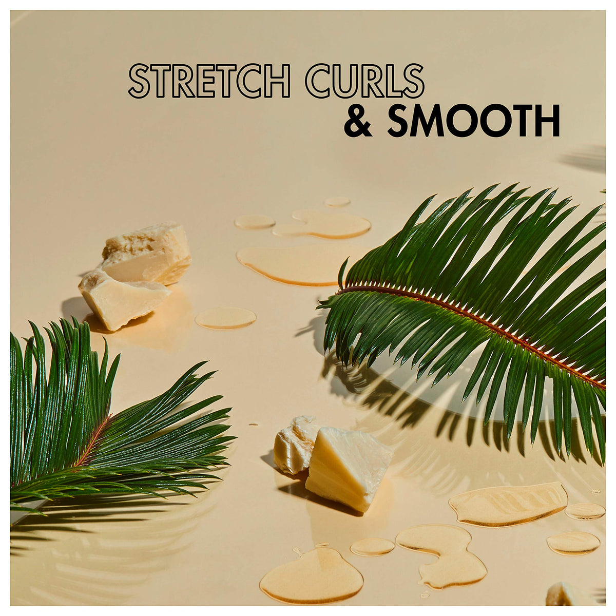 SheaMoisture before and after curl stretch showing reduced shrinkage