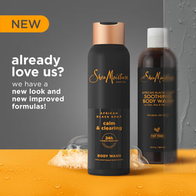 SheaMoisture wash texture close-up illustrating creamy emulsion and moisturizing feel