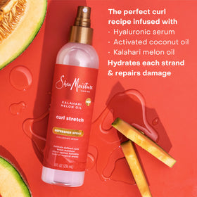 SheaMoisture bottle in hand showing 8 fl oz scale for portability
