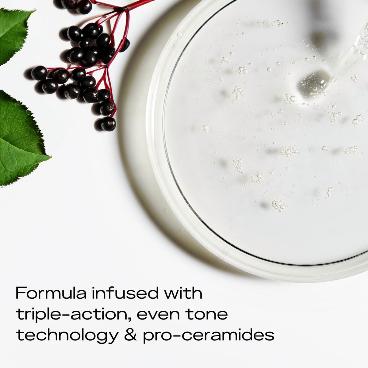 SheaMoisture bottle label detail showing product name and key ingredient benefit