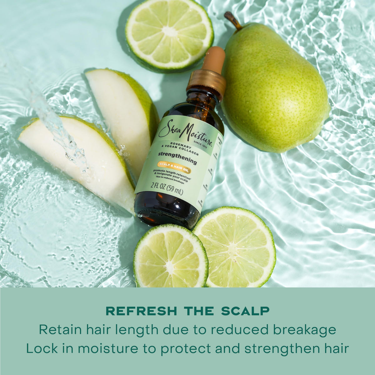 SheaMoisture label close-up highlighting ScalpBoost and ingredient benefits