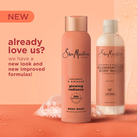 SheaMoisture label close-up highlighting ingredients and fair trade shea