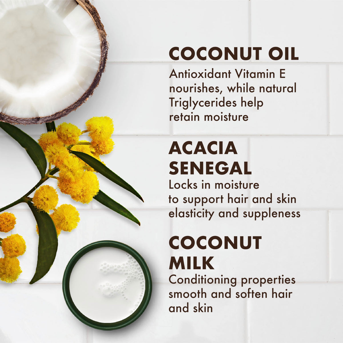 SheaMoisture used on hair ends, showing softened tips and added shine benefit