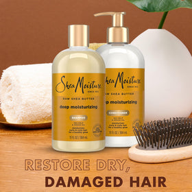 SheaMoisture conditioner rich cream close-up for instant detangling and softness