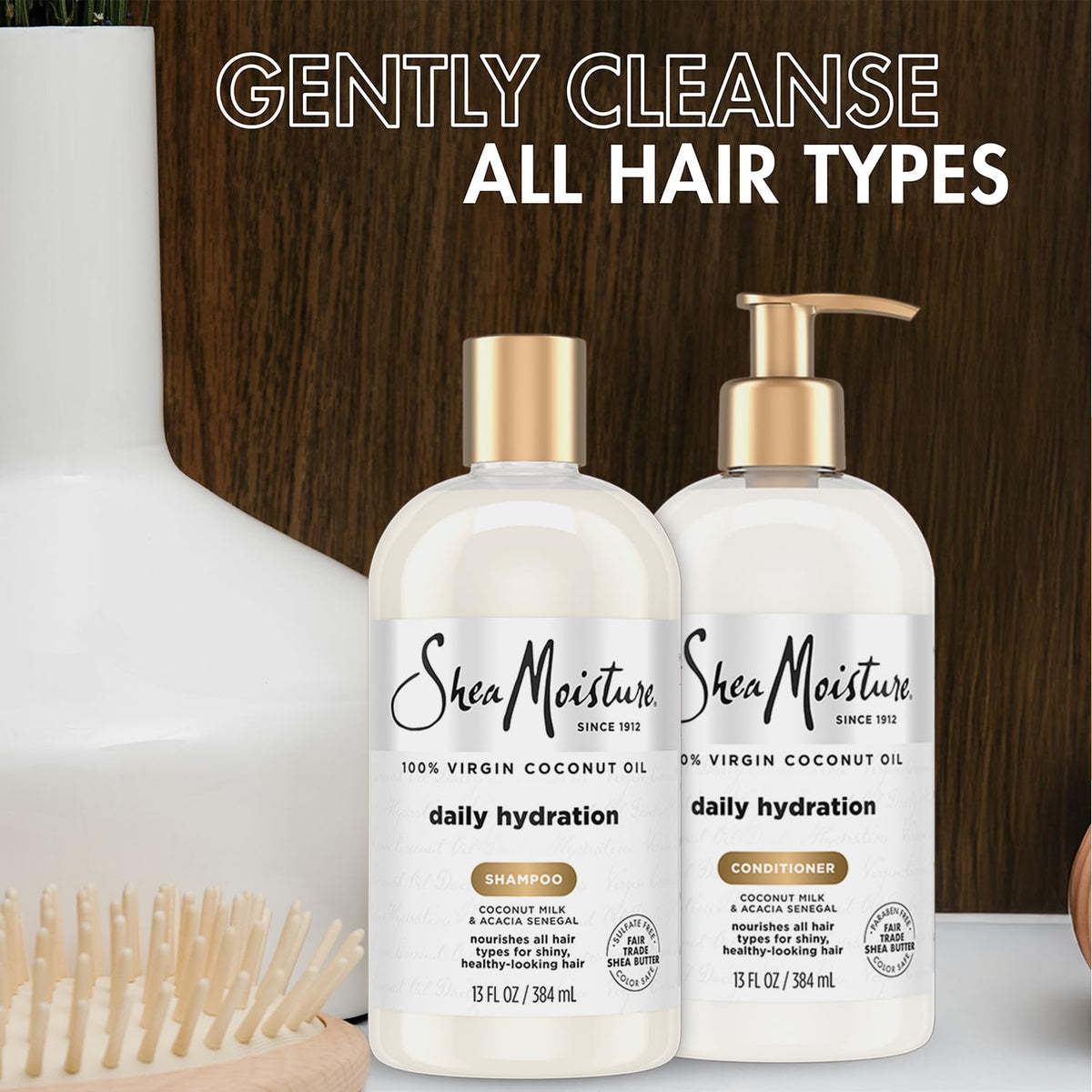 SheaMoisture conditioner slip demo detangling hair for easier styling benefit
