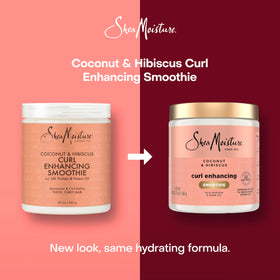 SheaMoisture cream applied to curly hair for defined bounce